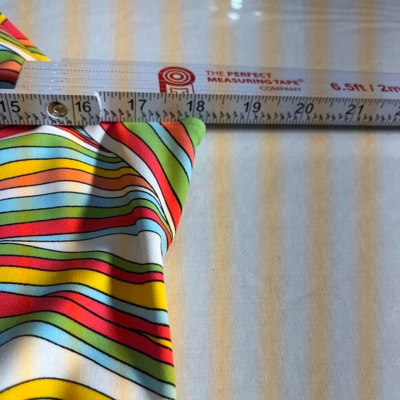 Jude Connally Psychedelic Swirl Halter Dress Keyhole A-Line S - Picture 14 of 15